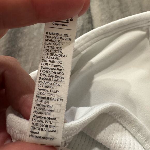 Athleta Girl White All Day Bra 2.0 Size Large / 12 Sports Bra Training Bra - Picture 5 of 5